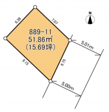 岸和田市磯上町、土地の間取り画像です