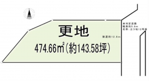 貝塚市三ツ松、土地の間取り画像です