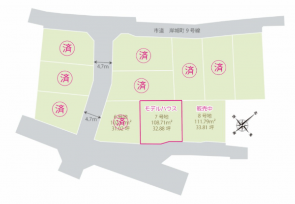 岸和田市岸城町、新築一戸建ての画像です