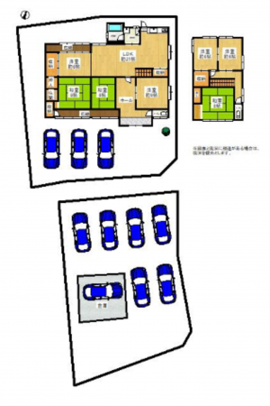 泉佐野市南中安松、中古一戸建ての間取り画像です