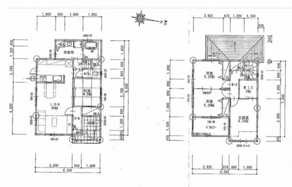 貝塚市東山、中古一戸建ての間取り画像です