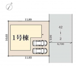 泉佐野市南中樫井、新築一戸建ての画像です