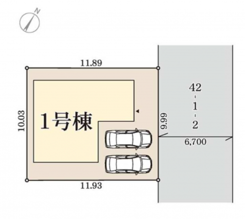 泉佐野市南中樫井、新築一戸建ての画像です