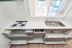 岸和田市藤井町、中古一戸建てのキッチン画像です