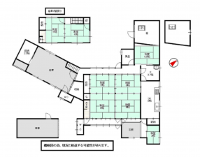 泉南郡熊取町朝代東、中古一戸建ての間取り画像です
