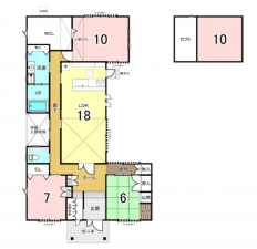 泉南郡熊取町つばさが丘東、中古一戸建ての間取り画像です