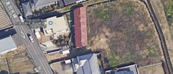 泉佐野市南中樫井、土地の画像です