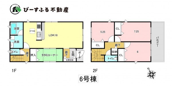 岸和田市門前町、新築一戸建ての間取り画像です