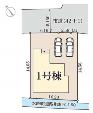 貝塚市久保、新築一戸建ての画像です