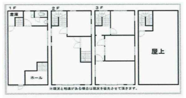 岸和田市春木、収益物件/ビルの間取り画像です
