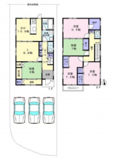 岸和田市尾生町、中古一戸建ての間取り画像です