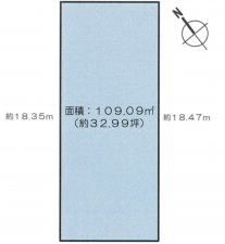 岸和田市別所町、土地の間取り画像です
