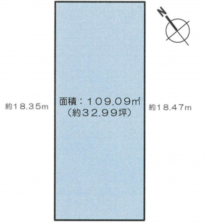 岸和田市別所町、土地の間取り画像です