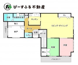 岸和田市春木、中古一戸建ての間取り画像です
