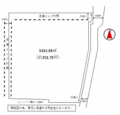 泉南郡熊取町山の手台、土地の間取り画像です