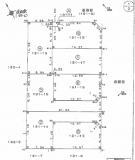 岸和田市上野町西、土地の間取り画像です