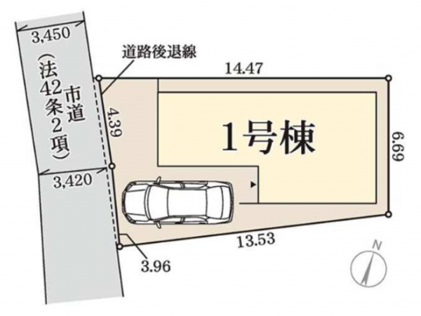 岸和田市八幡町、新築一戸建ての画像です