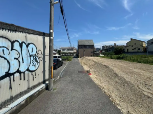 貝塚市津田南町、土地の画像です