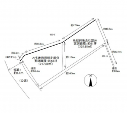 泉佐野市泉ケ丘、土地の間取り画像です