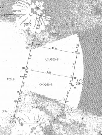 岸和田市吉井町、土地の間取り画像です
