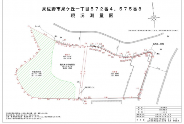 泉佐野市泉ケ丘、土地の画像です