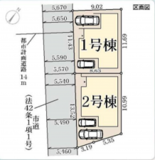 泉佐野市鶴原、新築一戸建ての画像です