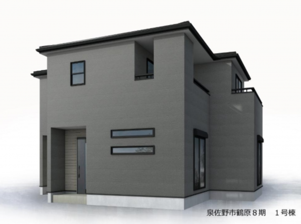 泉佐野市鶴原、新築一戸建ての画像です