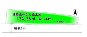 泉佐野市湊、土地の間取り画像です