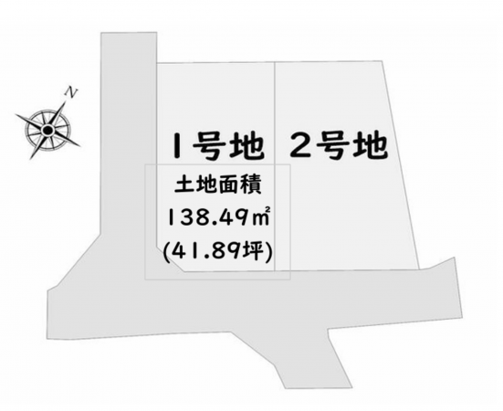岸和田市額原町、土地の間取り画像です