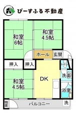 岸和田市土生町、マンションの間取り画像です