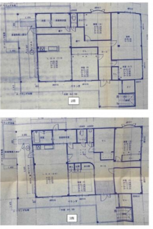 泉佐野市鶴原、中古一戸建ての間取り画像です