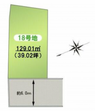 泉佐野市日根野、土地の間取り画像です