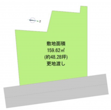 泉佐野市新町、土地の間取り画像です