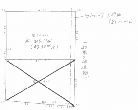 岸和田市荒木町、土地の間取り画像です