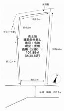 泉佐野市旭町、土地の間取り画像です