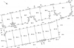 岸和田市池尻町、土地の間取り画像です