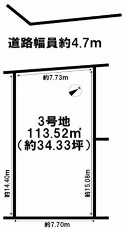 岸和田市額原町、土地の間取り画像です