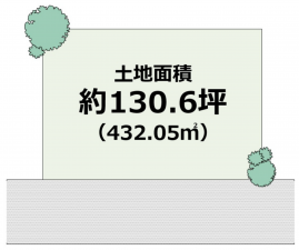 貝塚市東山、土地の間取り画像です