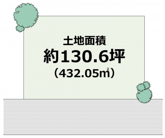 貝塚市東山、土地の間取り画像です