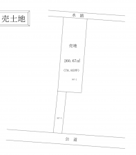 貝塚市半田、土地の間取り画像です