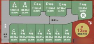 岸和田市池尻町、土地の間取り画像です