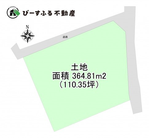 岸和田市極楽寺町、土地の間取り画像です