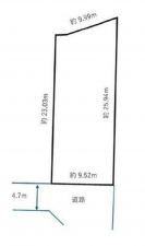 泉佐野市泉ケ丘、土地の間取り画像です