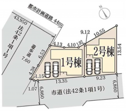 貝塚市澤、新築一戸建ての画像です