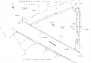 岸和田市尾生町、土地の間取り画像です