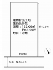 泉佐野市葵町、土地の間取り画像です