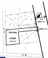 岸和田市加守町、土地の間取り画像です