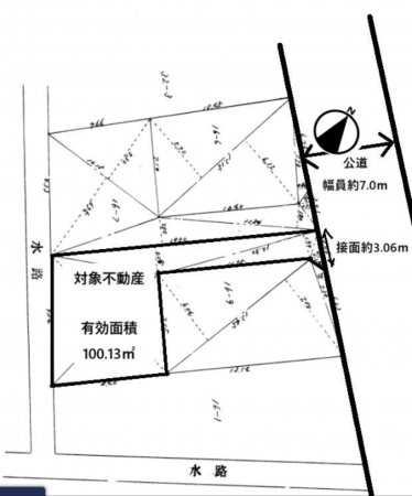 岸和田市加守町、土地の間取り画像です