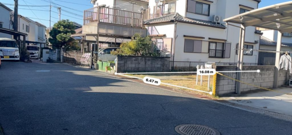 貝塚市澤、土地の画像です