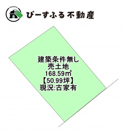 泉佐野市市場東、土地の間取り画像です
